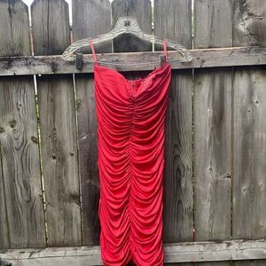 Aggie Strapless ruched dress sz. S